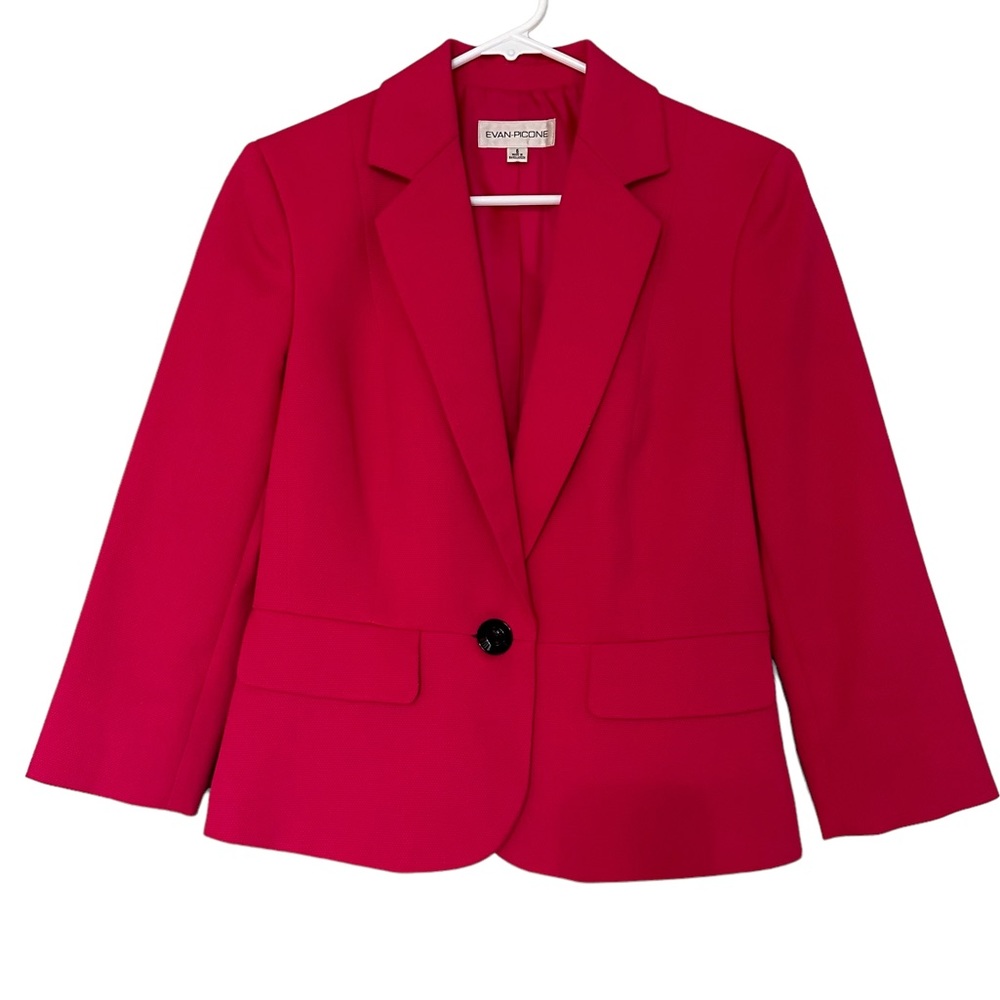 Evan Picone hot pink blazer 6